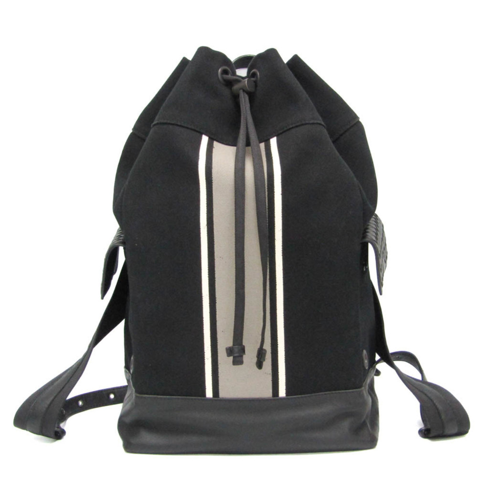 Bottega Veneta Drawstring Printed Canvas with Intrecciato Leather Large